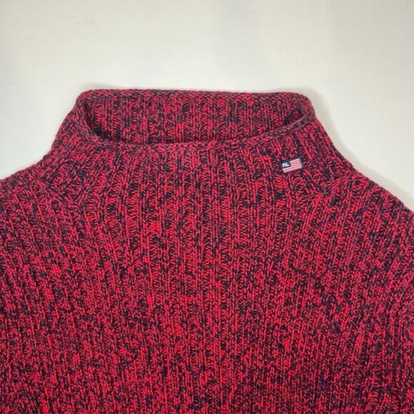 POLO JEANS CO. RALPH LAUREN VTG AUSTRALIA🇦🇺MADE Mock Neck Knit Pullover MEDIUM - Picture 8 of 10